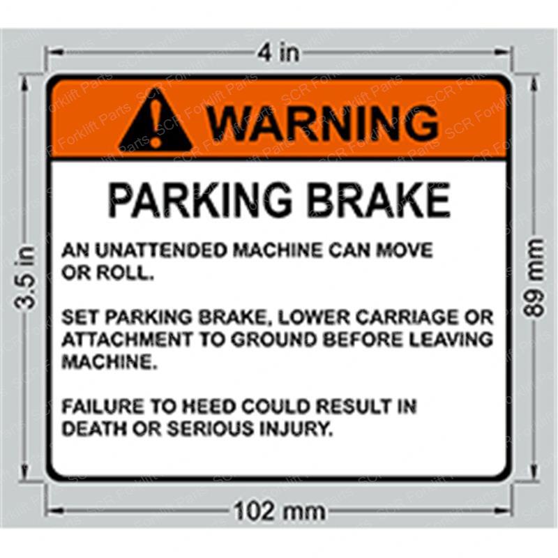 DECAL - PARK BRAKE GN415791GT gn415791gt product image