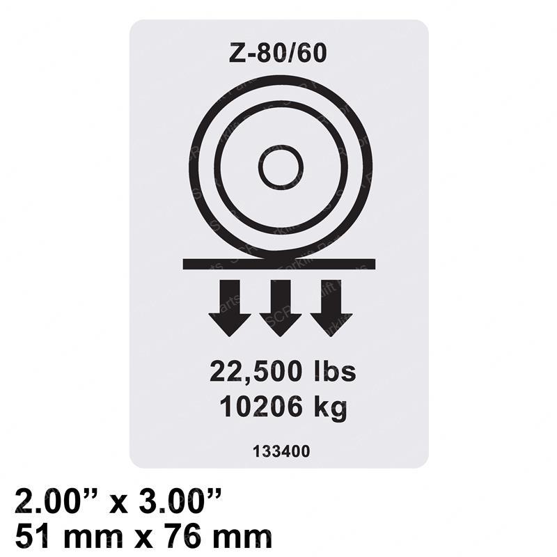 DECAL-LABEL-WHEEL LOAD Z80 GN133400GT gn133400gt product image
