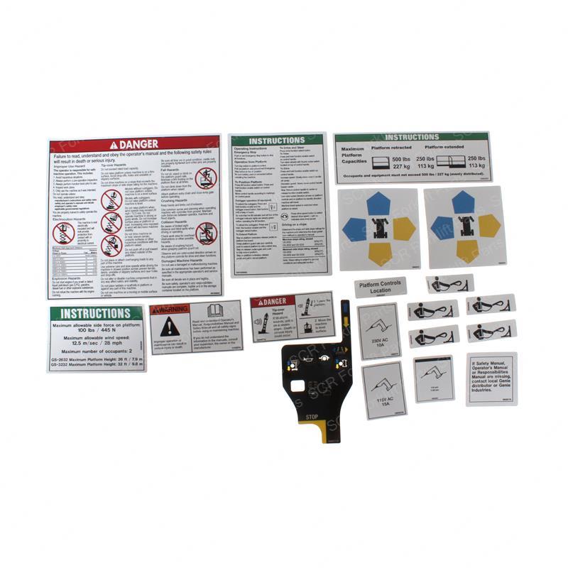 DECAL KIT - 2632 PLATFORM WORDS SY1230921 sy1230921 product image