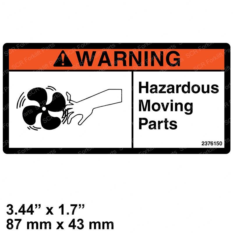 DECAL - CAUTION FAN CL6092-10070 cl6092-10070 product image