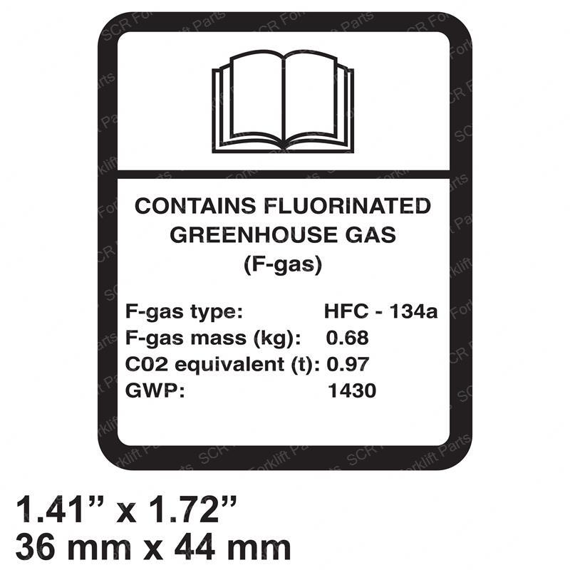 DECAL - CONTAINS FLUORINATED G BC7332946 bc7332946 product image