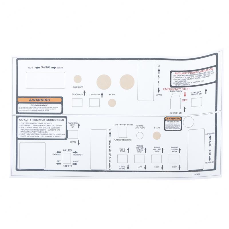 DECAL CONSOLE BOX JL1702401 jl1702401 product image