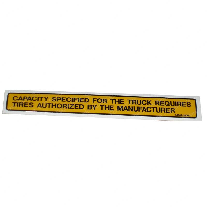 DECAL - SPECIFIED TIRES SY1228782 sy1228782 product image