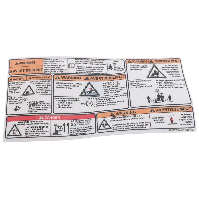 DECAL-EN/FR CAB WINDOW JL1001233558 jl1001233558 product image