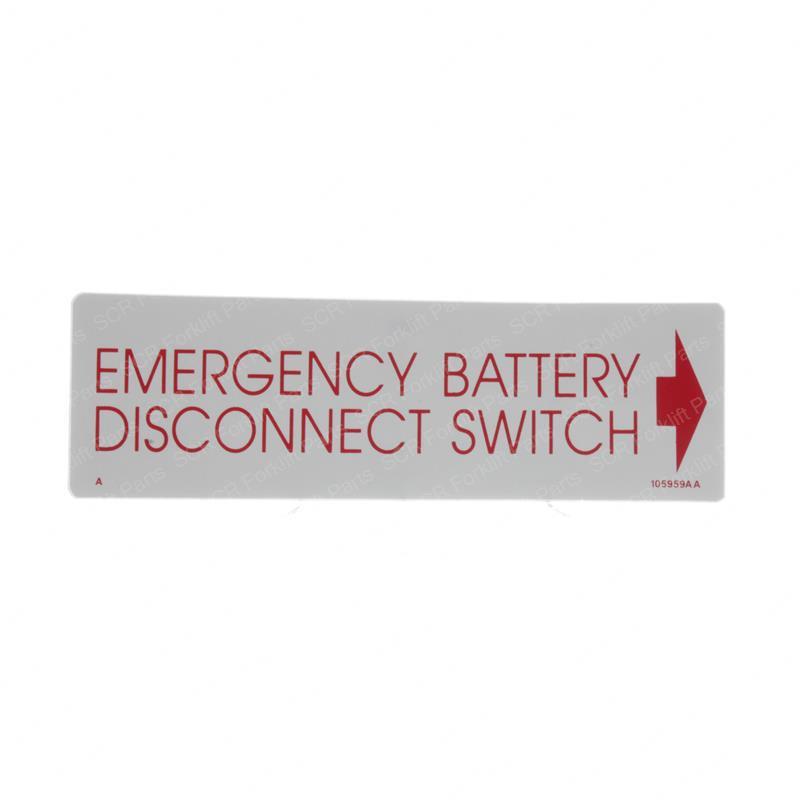 DECAL - BATTERY DISCONT SWITCH SY1230578 sy1230578 product image
