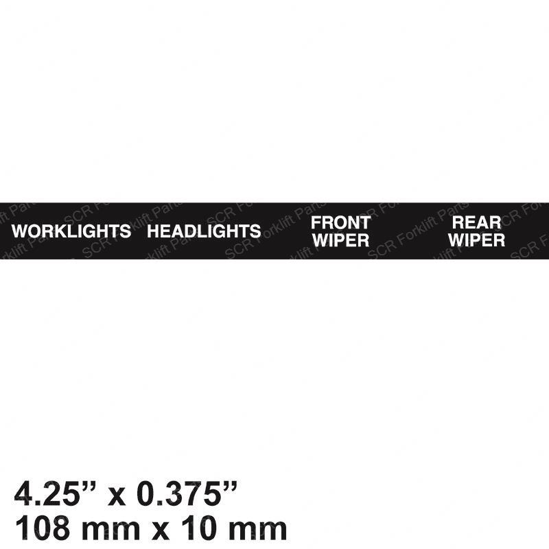 DECAL DASH GANG SWITCHES GN2-1352-1GT gn2-1352-1gt product image