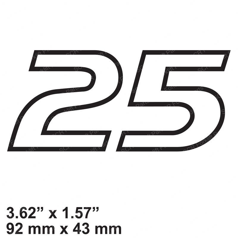 DECAL - MODEL MARK 25 NI249M9-12251 ni249m9-12251 product image