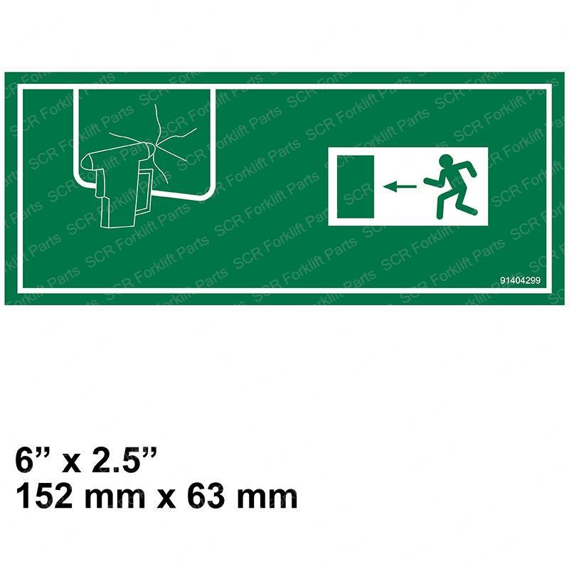 EMERGENCY EXIT DECAL JL91404299 jl91404299 product image