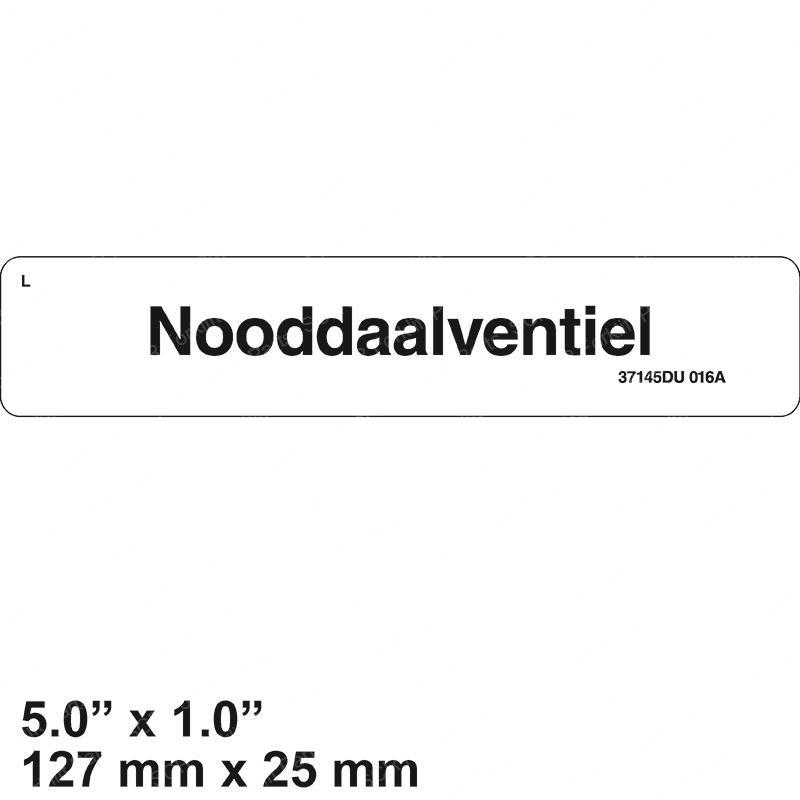 DECAL - MANUAL LOWERING VALVE GN37145DU gn37145du product image