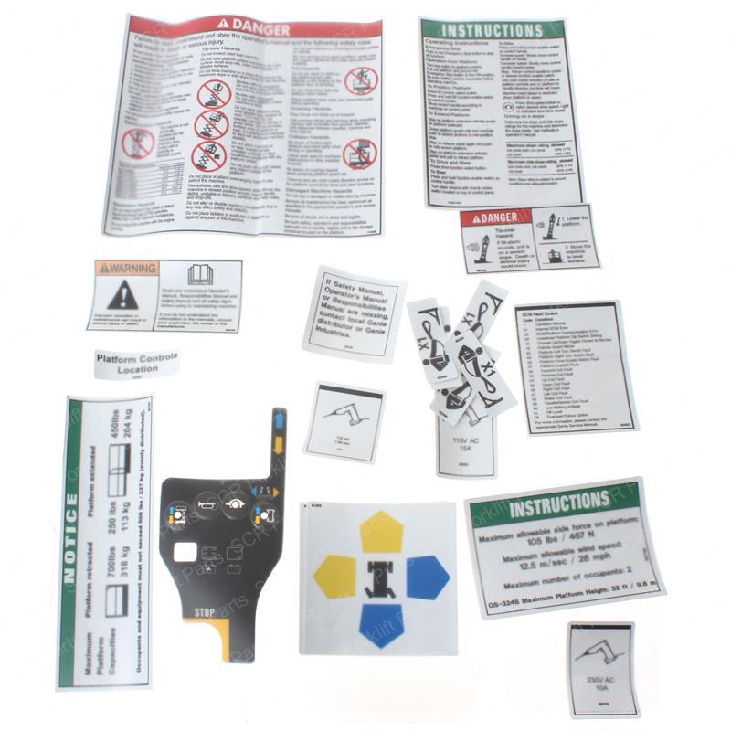 DECAL KIT - 3246 PLATFORM WORDS SY1230931 sy1230931 product image
