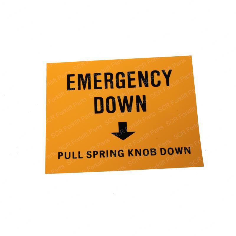 DECAL - EMERGENCY DOWN SY28-117044 sy28-117044 product image