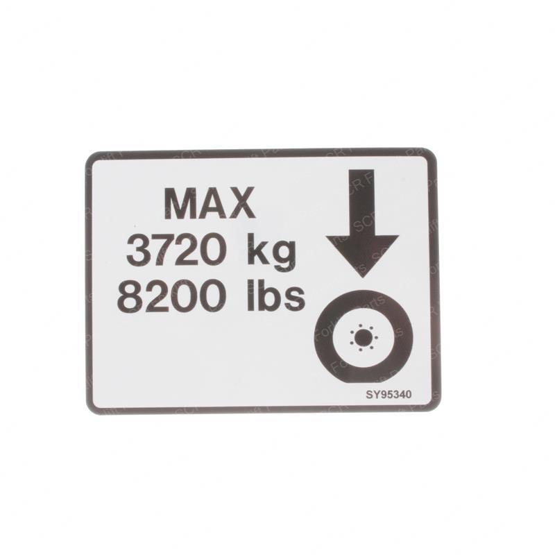DECAL - MAX TIRE LOAD JL1706126 jl1706126 product image