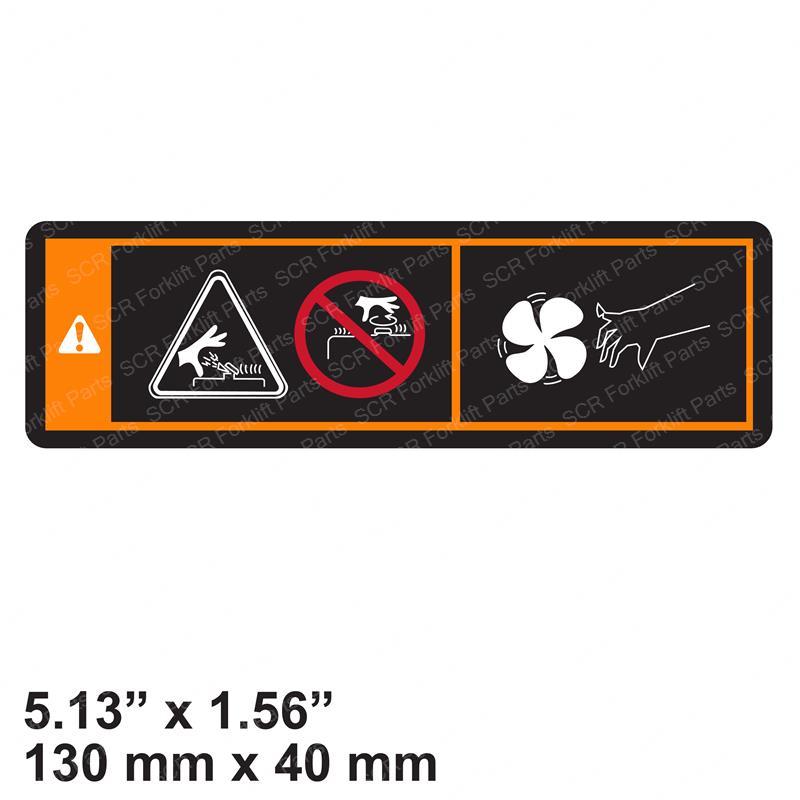 DECAL - RADIATOR AND FAN HN92AR-00110 hn92ar-00110 product image