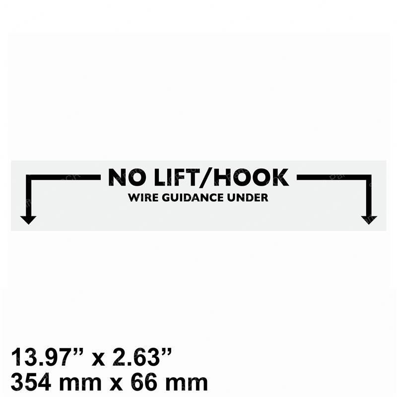 DECAL - NO LIFT/HOOK MB1049782 mb1049782 product image