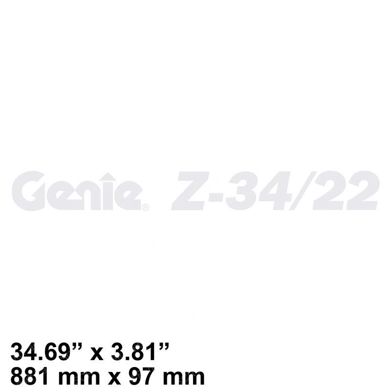DECAL COSMETIC GENIE Z-34/22 SY1243015 sy1243015 product image