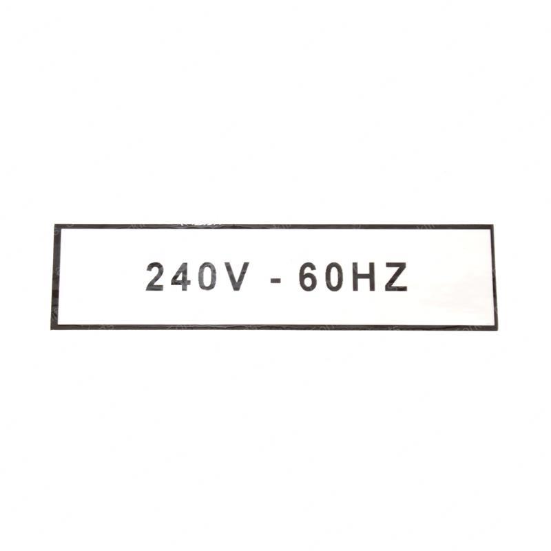 DECAL 240V 60HZ JL1705374 jl1705374 product image