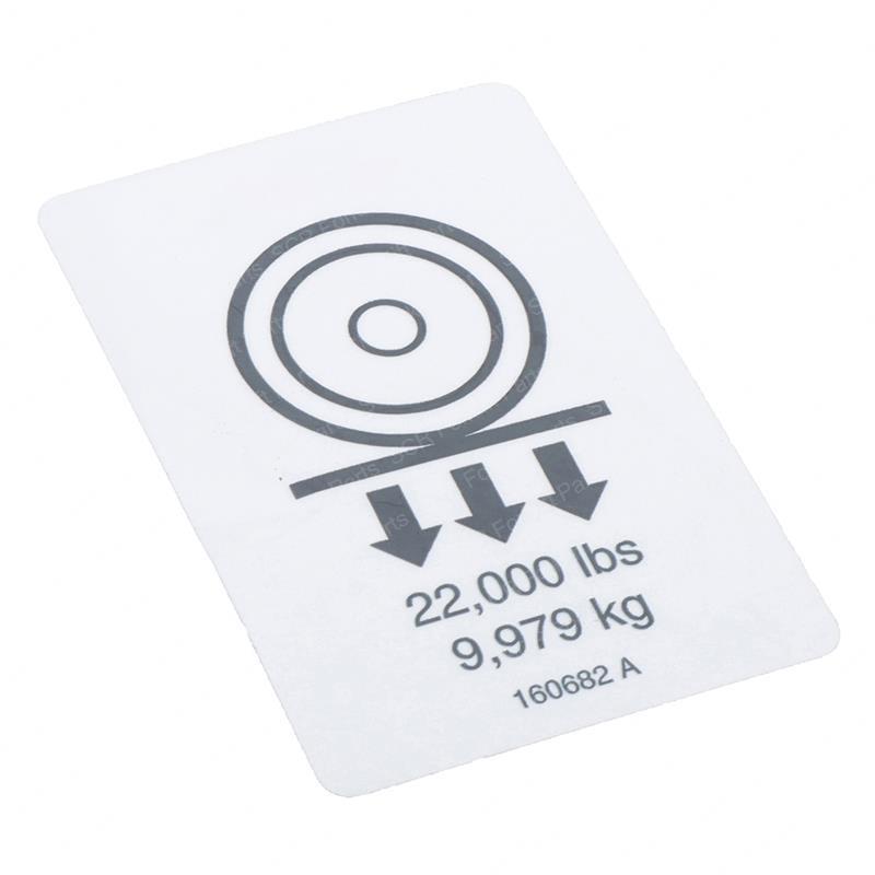 DECAL- LABEL- WHEEL LOAD ZX135 GN160682 gn160682 product image