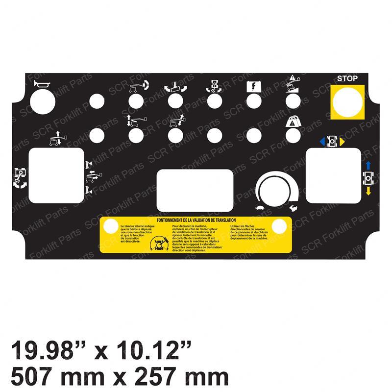 DECAL - PLATFORM CONTROL PANEL GN114133FRGT gn114133frgt product image