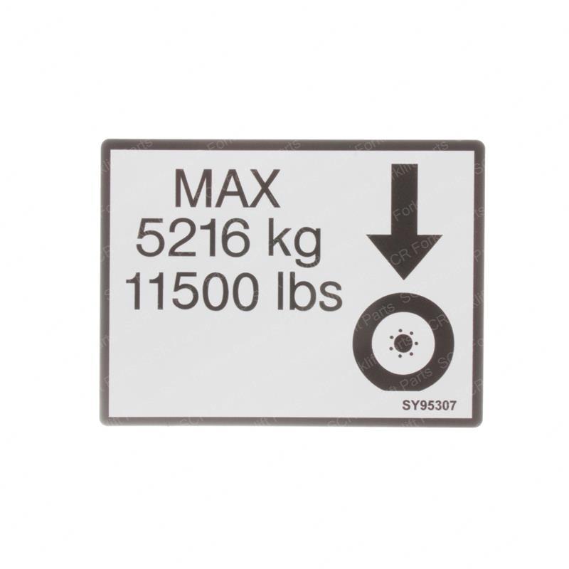 DECAL - MAX TIRE LOAD JL1703469 jl1703469 product image