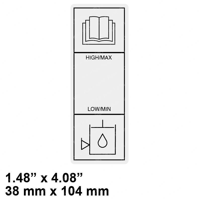 DECAL - HYD OIL LEVEL SY1230661 sy1230661 product image