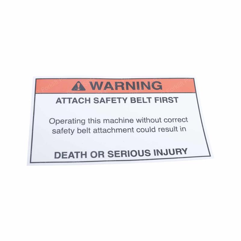 DECAL - CAUTION SAFETY BELT GN182307 gn182307 product image