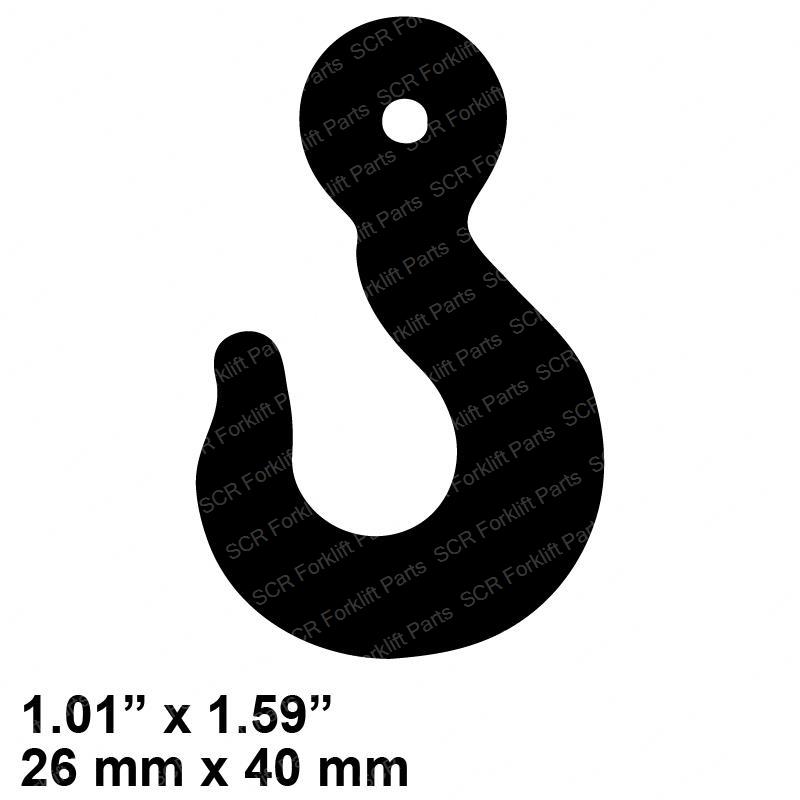 DECAL - HOOK SYMBOL RAJ26-324/430 raj26-324-430 product image
