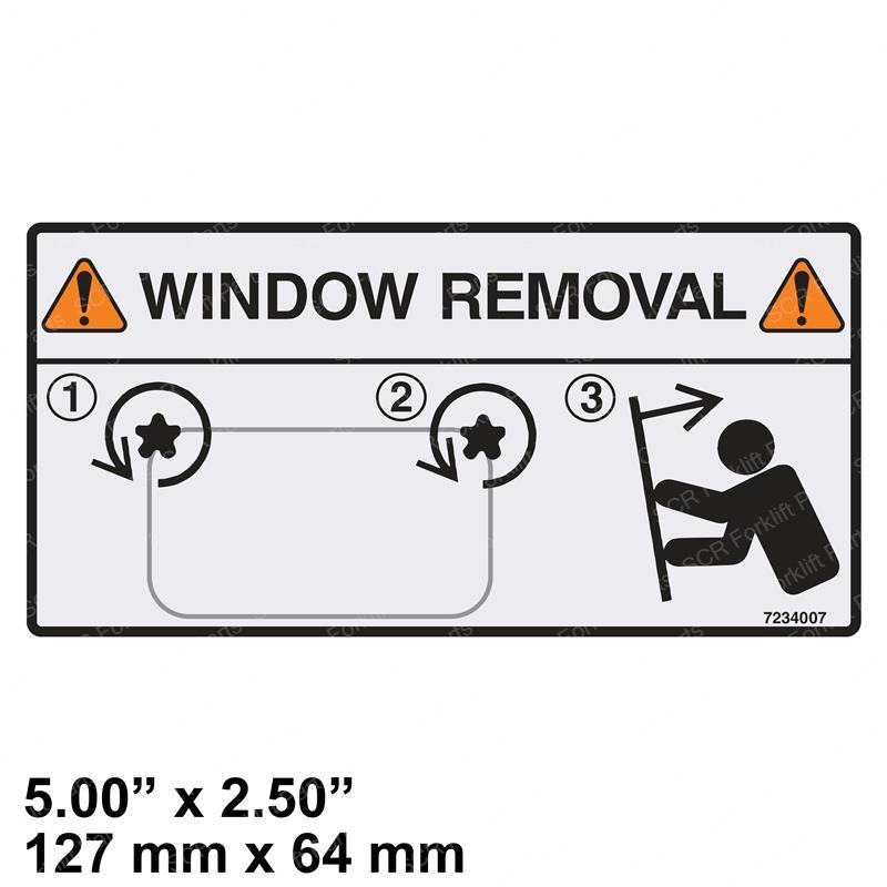 DECAL- REMOVAL WINDO BC7234007 bc7234007 product image