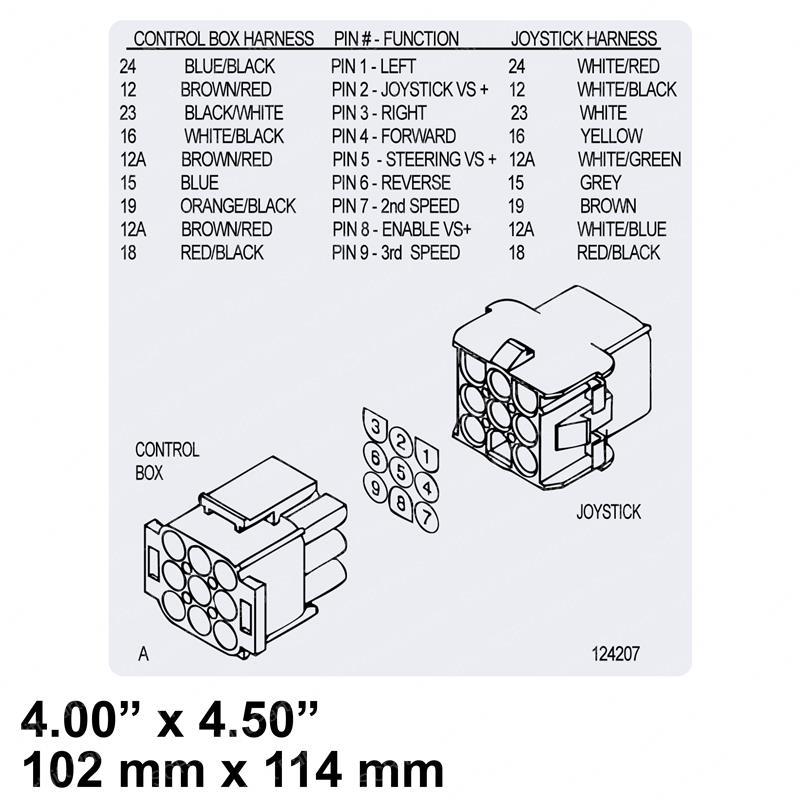 LABEL JOYSTICK CONNECTOR SJ SY1230598 sy1230598 product image