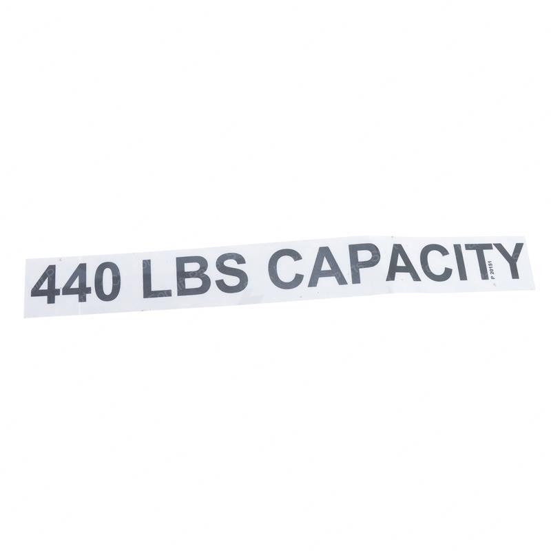 FLOOR HEIGHT + LOAD LABEL CR307P201510 cr307p201510 product image