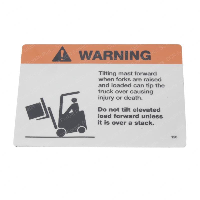 WARNING TILT FORWARD CR69120 cr69120 product image
