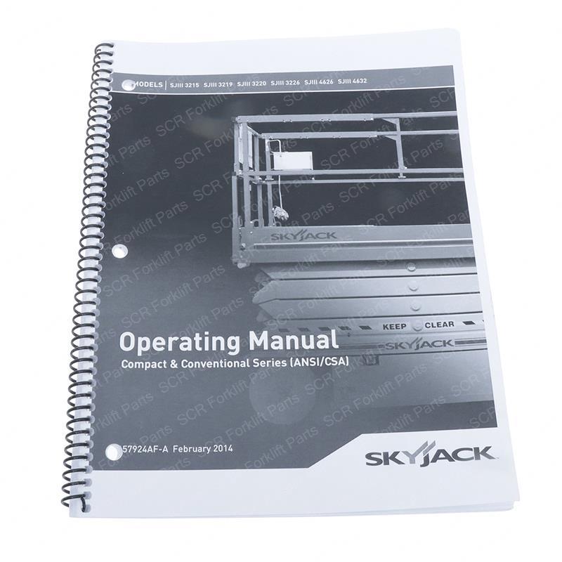 MANUAL, OPERATING SJ3 ANSI JL157924 jl157924 product image
