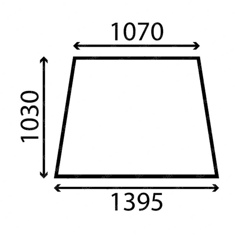 UPPER FRONTWINDOW-GREEN JC827/30408 jc827-30408 product image