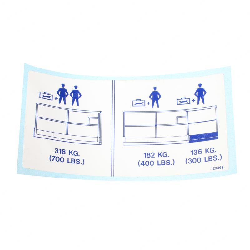 LABEL PLTF CAP 700 400/300 GNSJ123468 gnsj123468 product image