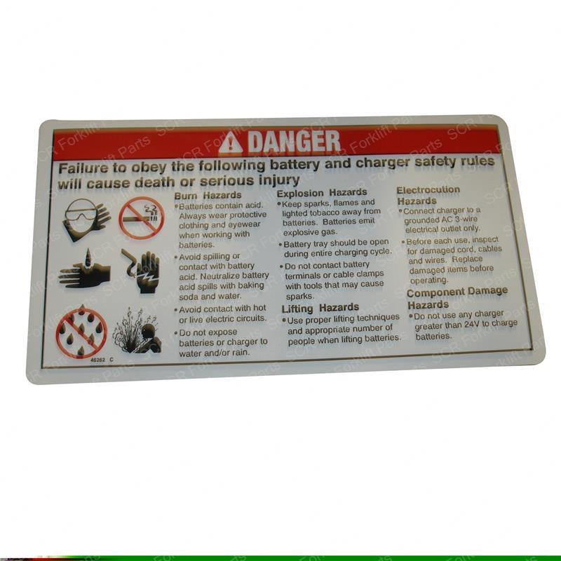 DECAL - DANGER BATTERY SAFETY GN46262-BULKGT gn46262-bulkgt product image