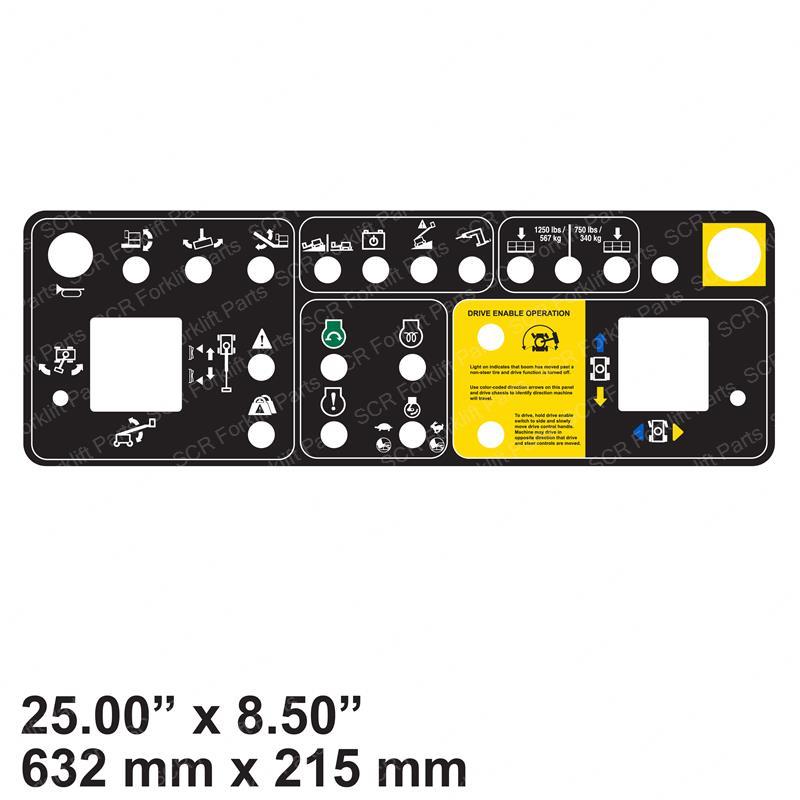 DECAL - PBOX- S60XC TIER 4 SY1262962 sy1262962 product image