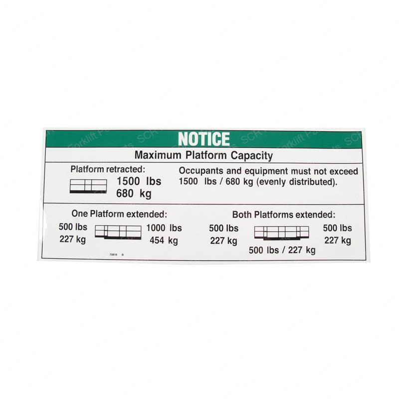 DECAL - NOTICE MX CP GS90 1+2 D SY1243017 sy1243017 product image