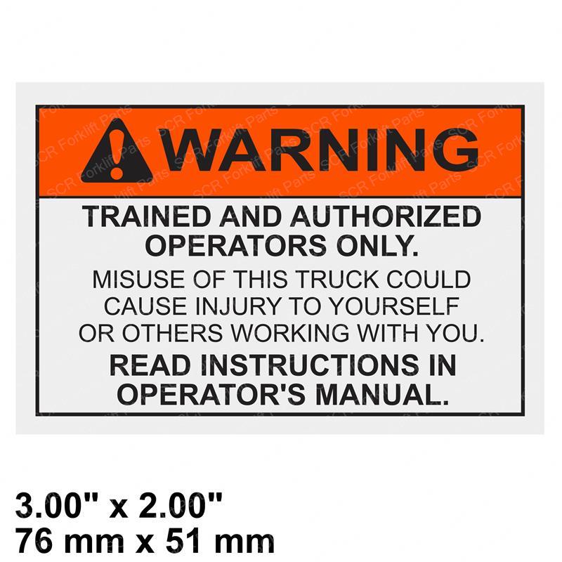 DECAL - WARNING LIL0009384608 lil0009384608 product image
