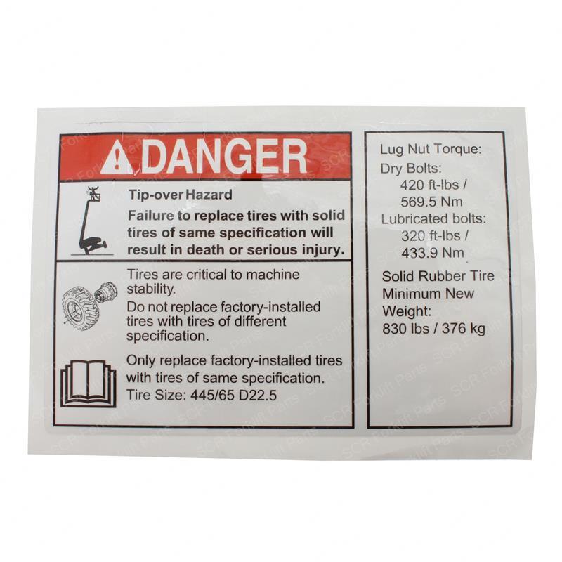 DECAL-SOLID TIRE-445/65D22.5 GN230977 gn230977 product image