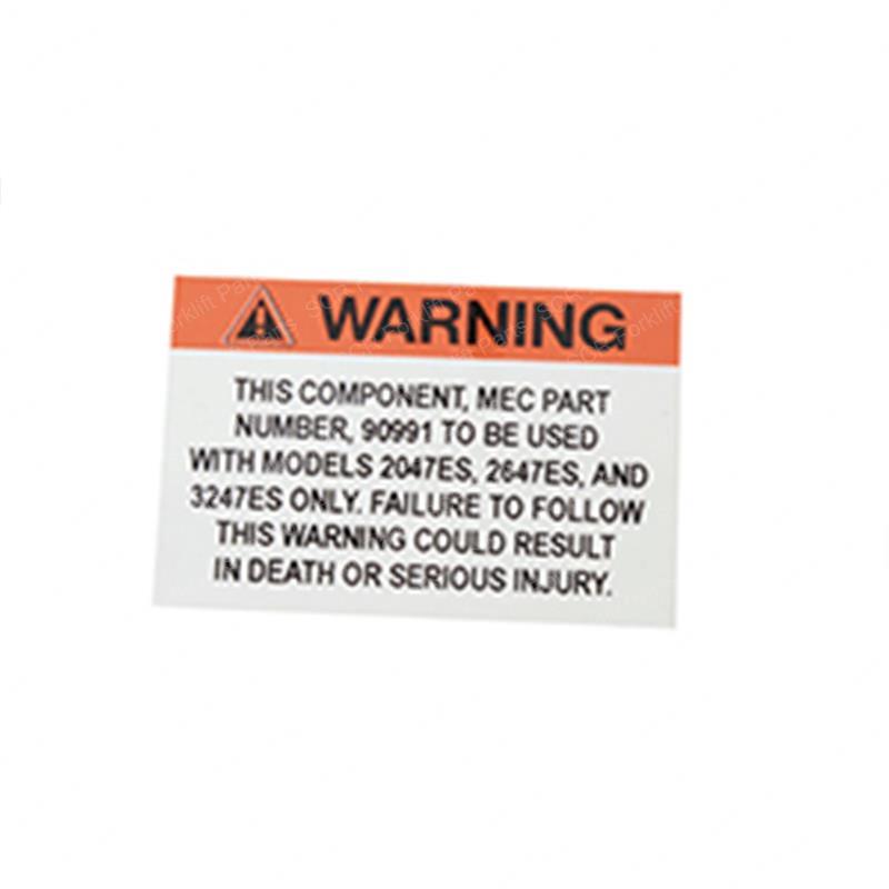 DECAL - WARNING SY28-107837 sy28-107837 product image