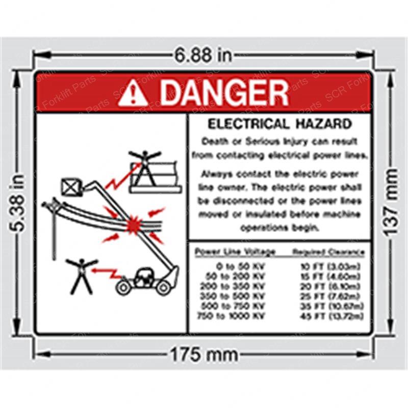 DECAL - ELECT HAZARD GN2-1301GT gn2-1301gt product image