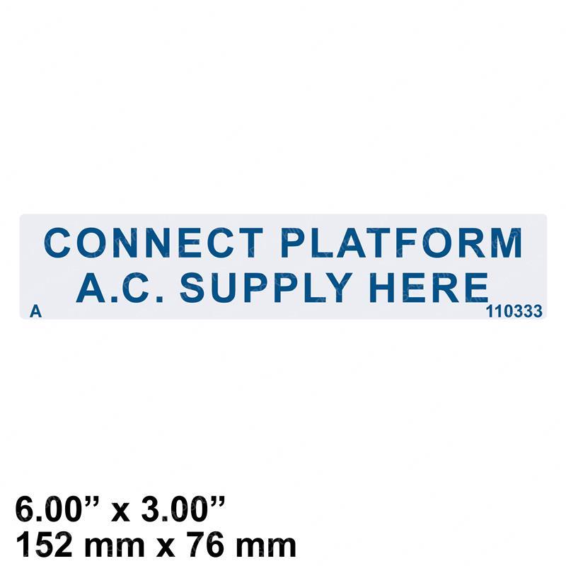DECAL - 110V AC OUTLET GNSJ110333AB gnsj110333ab product image