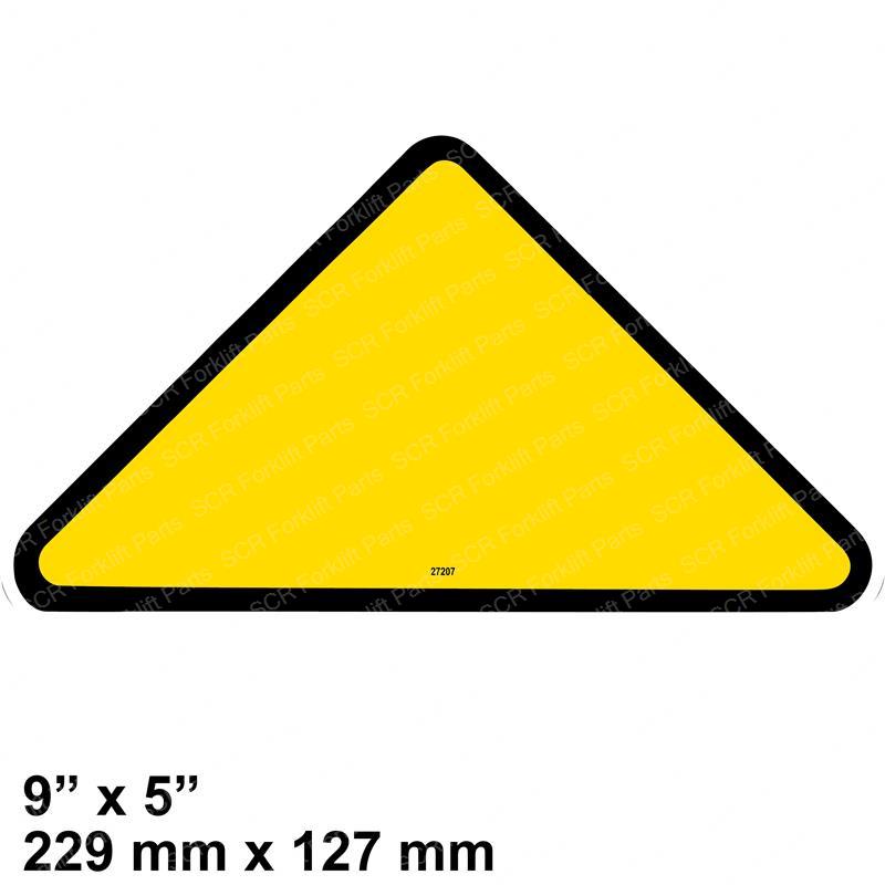 DECAL - TRIANGLE YELLOW JL27207GT jl27207gt product image
