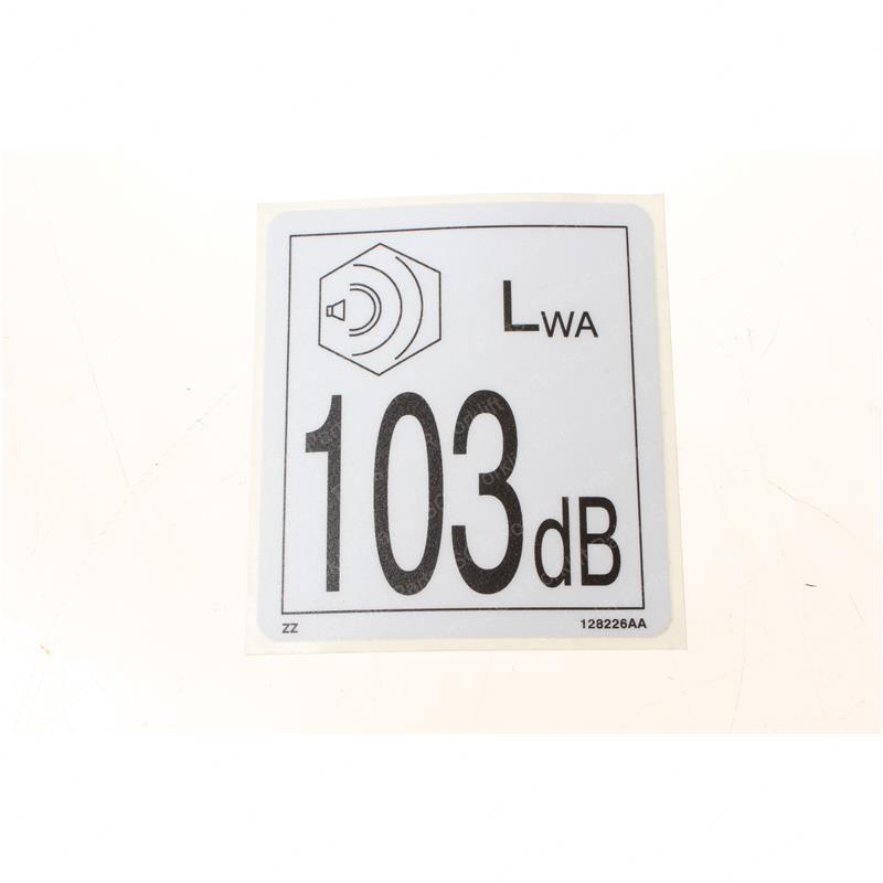 LABEL NOISE LEVEL SY1230605 sy1230605 product image
