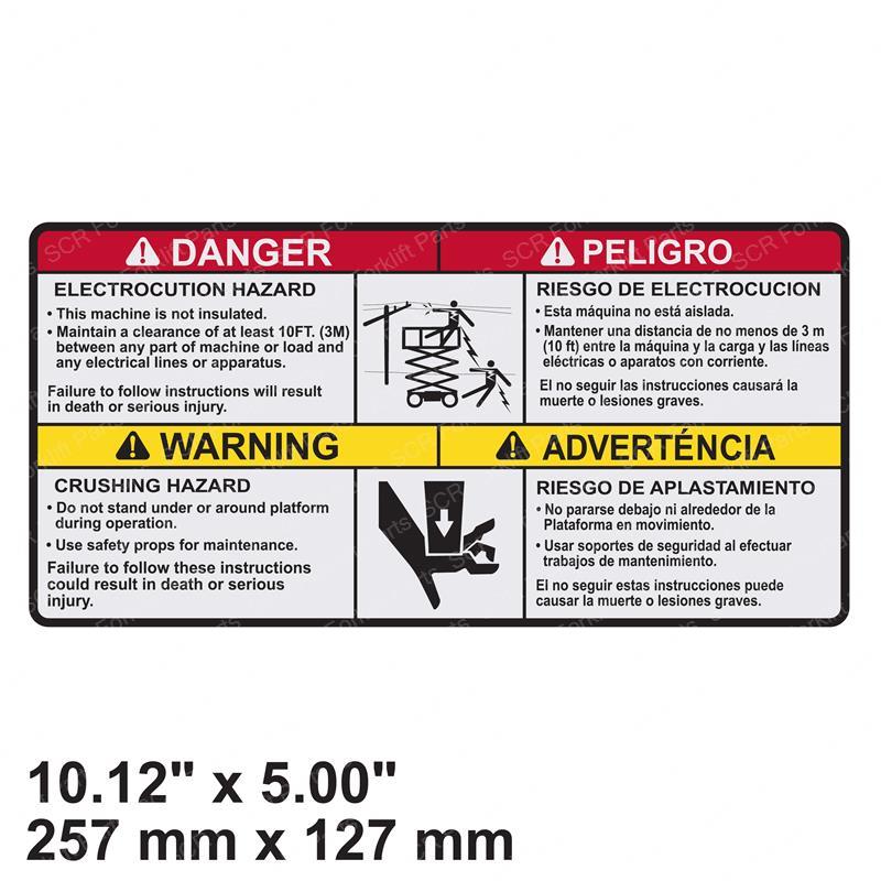 DECAL ELECT/CRUSH(ENG SPA JL1704693 jl1704693 product image