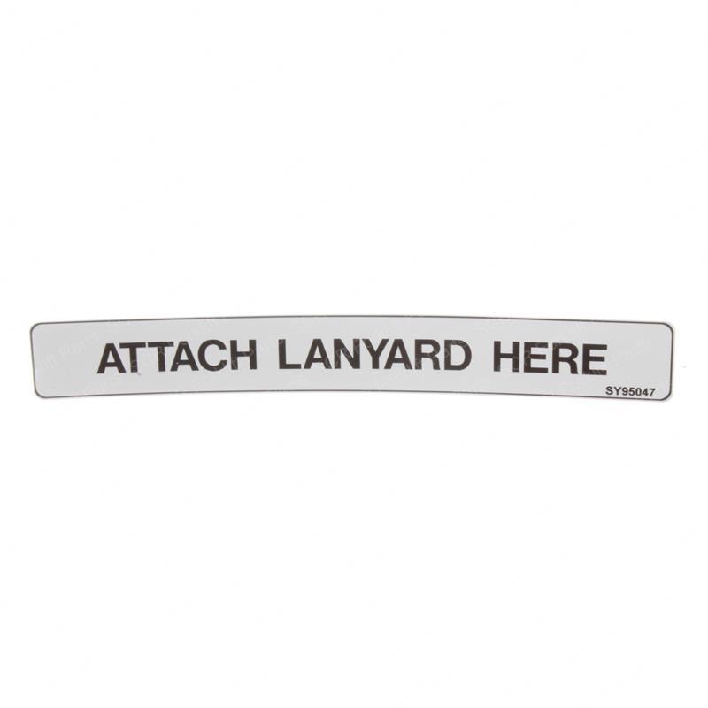 DECAL - ATTACH LANYARD HERE JL1703815 jl1703815 product image