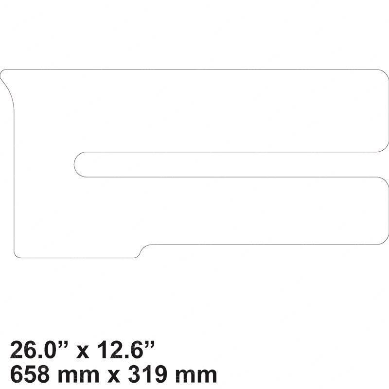 DECAL - TOP OF CAB WHITE BC7140927 bc7140927 product image