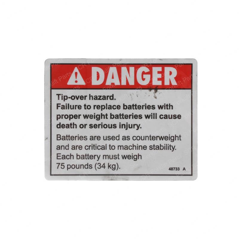 DECAL DANGER TIP-OVER HAZARD GN48733 gn48733 product image