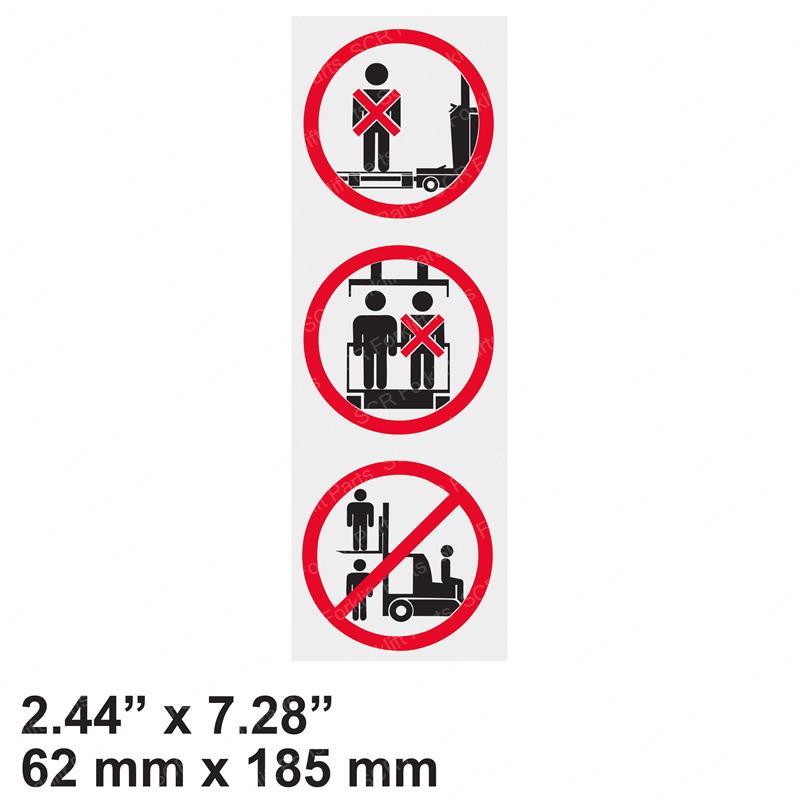 DECAL - WARNING NO RIDERS LI0009385592 li0009385592 product image