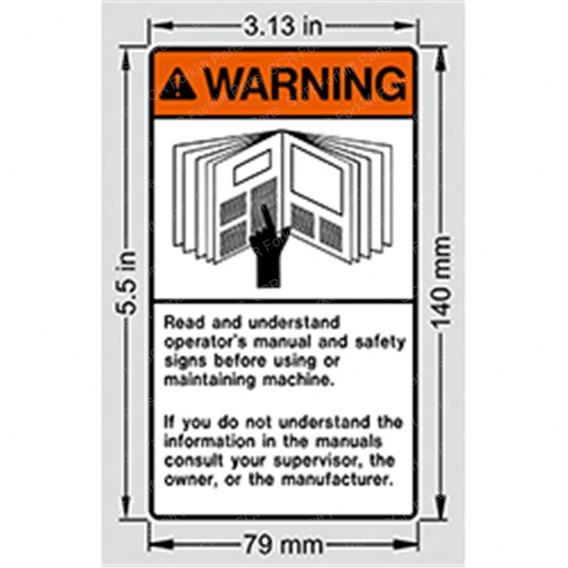 DECAL - OPERATOR MANUAL GN2-1292GT gn2-1292gt product image