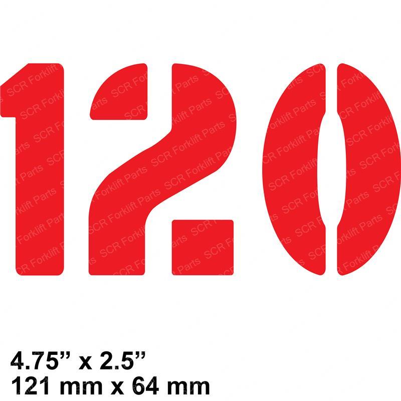 DECAL - MODEL 120 HY0380330 hy0380330 product image